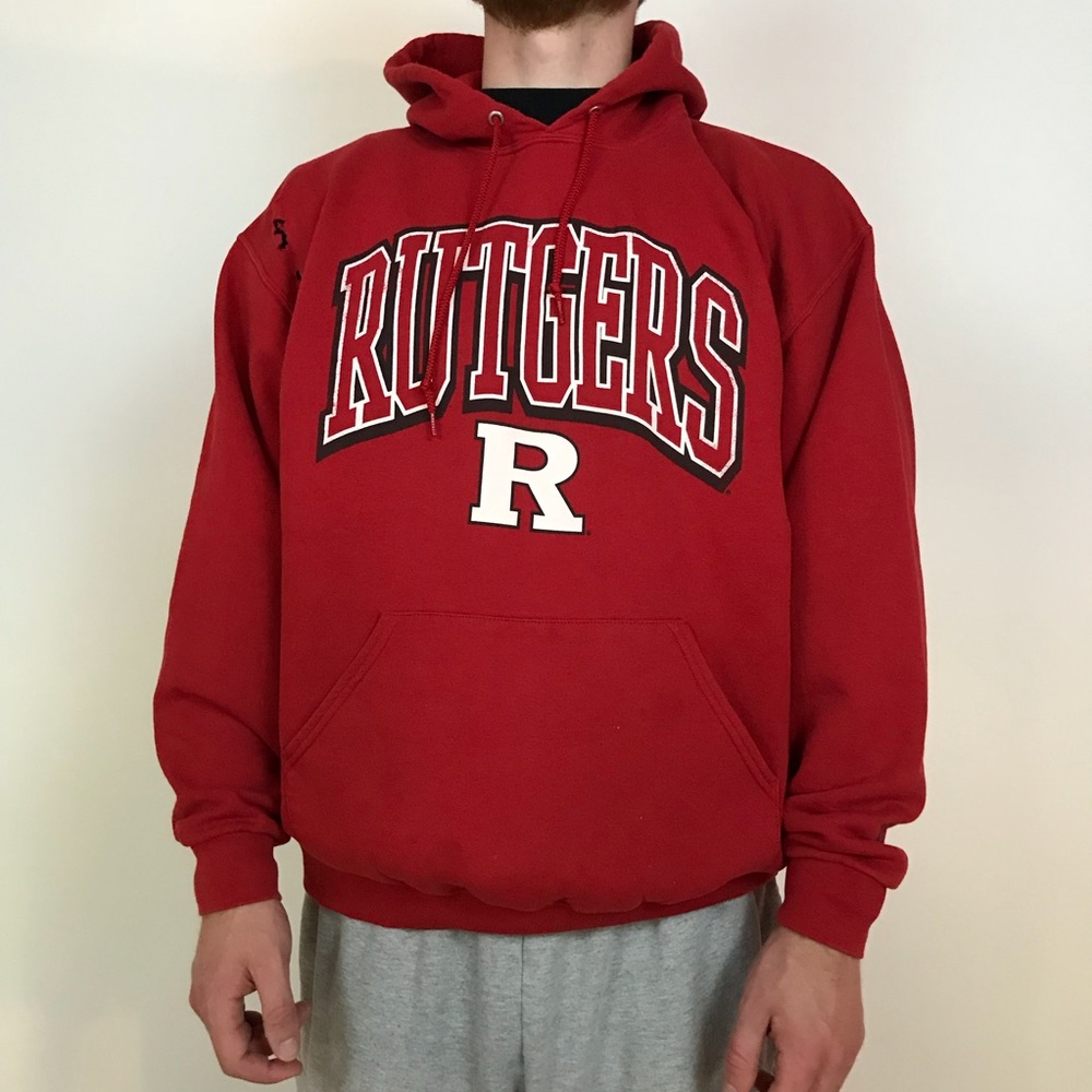 Red Starter Rutgers College Hoodie